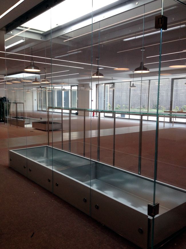 Arecas, Vitrine éclairée